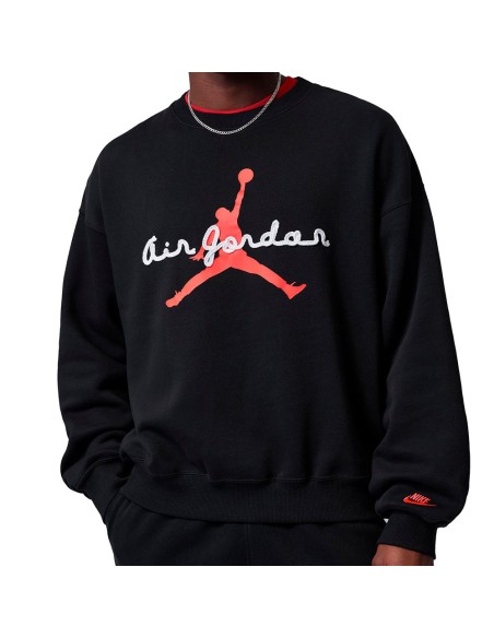Comprar Dessuadora Jordan Brooklyn Air Jumpman Black Red | 24Segons