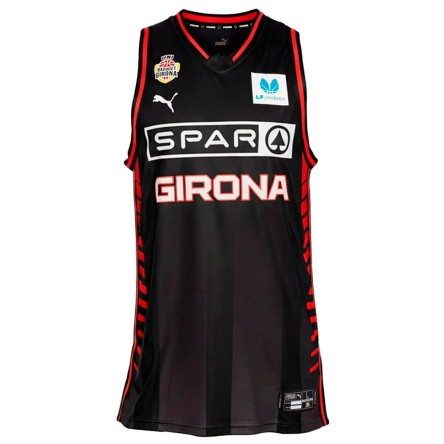Buy Spar Girona T-Shirt 25-26 Home Black | 24Segons