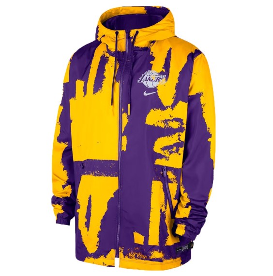 Acquista la giacca Los Angeles Lakers Courtside Woven Full-Zip | 24Segons