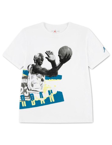 Acquista la T-Shirt Junior Jordan Lezione di Storia Bianco | 24Segons