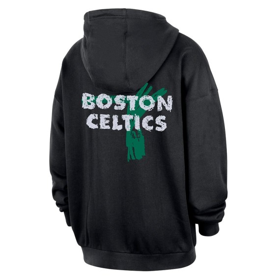 Acheter Nike Celtics Courtside Club Premium Black Sweatshirt | 24Segons