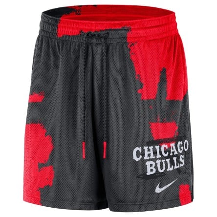 Buy Chicago Bulls Courtside Shorts Black Red | 24Segons