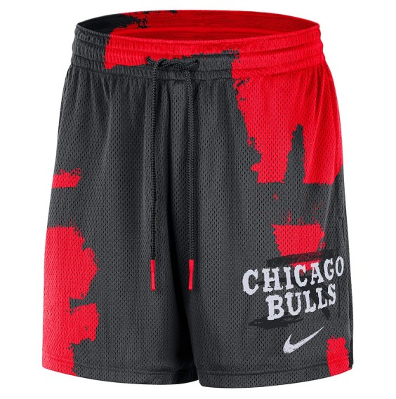 Comprar Pantalón Chicago Bulls Courtside Shorts Black Red | 24Segons