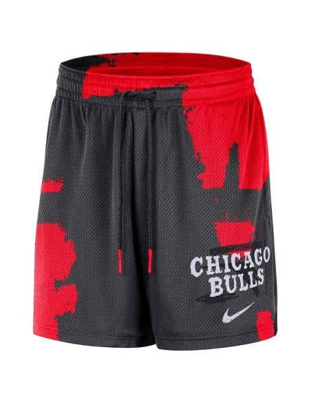 Comprar Pantalón Chicago Bulls Courtside Shorts Black Red | 24Segons