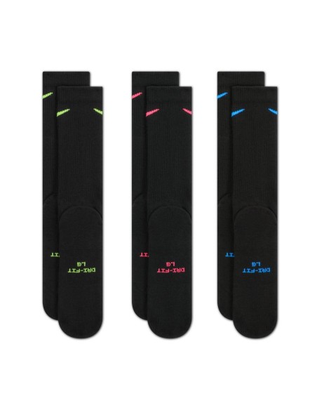 Buy Socks Nike Everyday Elevated 3Pk Black | 24Segons