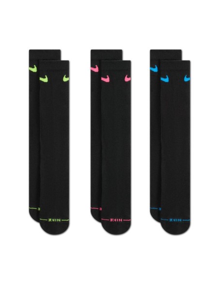 Buy Socks Nike Everyday Elevated 3Pk Black | 24Segons