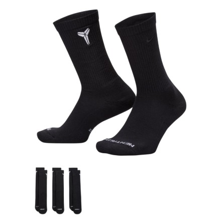 Compra els Mitjons Nike Kobe Everyday Elevated 3Pk Black | 24Segons