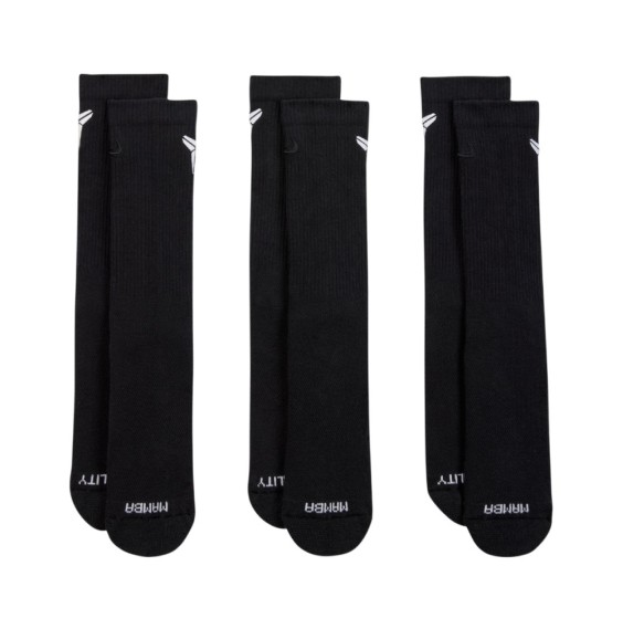 Buy Socks Nike Kobe Everyday Elevated 3Pk Black | 24Segons