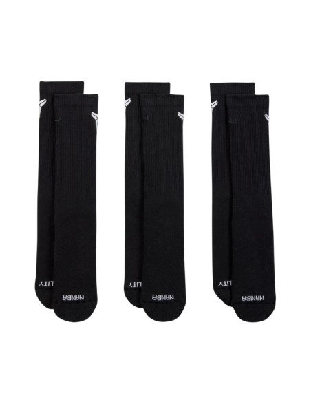 Compra els Mitjons Nike Kobe Everyday Elevated 3Pk Black | 24Segons