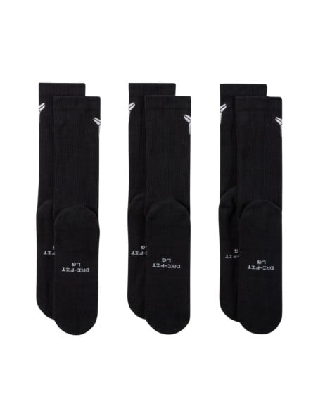 Comprar Calcetines Nike Kobe Everyday Elevated 3Pk Black | 24Segons