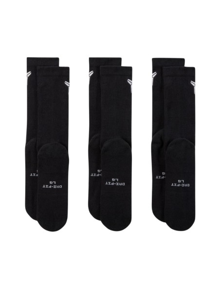 Buy Socks Nike Kobe Everyday Elevated 3Pk Black | 24Segons