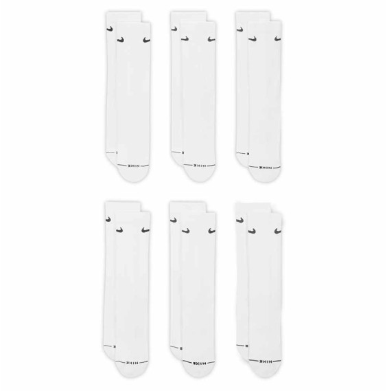 Acheter Chaussettes Nike Everyday Elevated 6Pk White | 24Segons