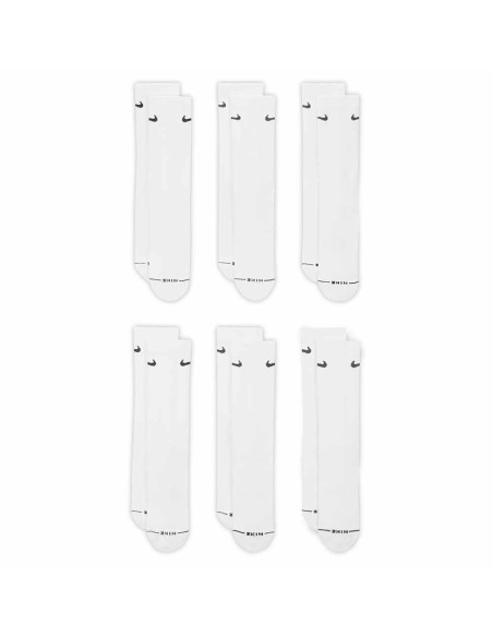Compra els Mitjons Nike Everyday Elevated 6Pk White | 24Segons