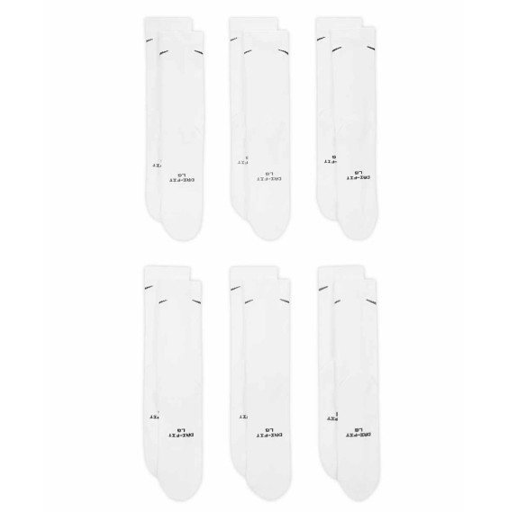 Acheter Chaussettes Nike Everyday Elevated 6Pk White | 24Segons