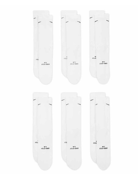 Acheter Chaussettes Nike Everyday Elevated 6Pk White | 24Segons