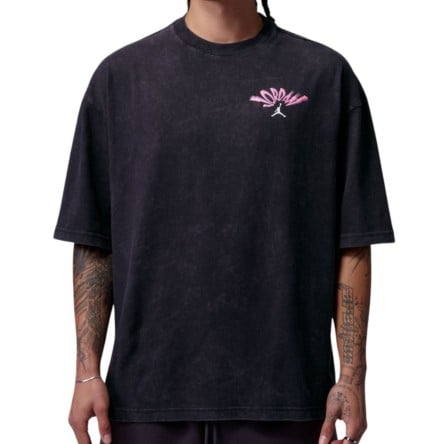Comprar Camiseta Algodón Jordan Flight Pink Black | 24Segons