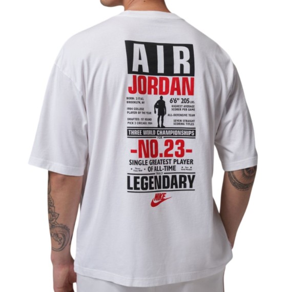 Acquista la T-shirt in cotone Jordan Flight White | 24Segons
