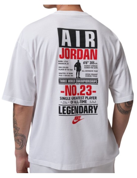 Acheter T-shirt en coton Jordan Flight White 24Segons
