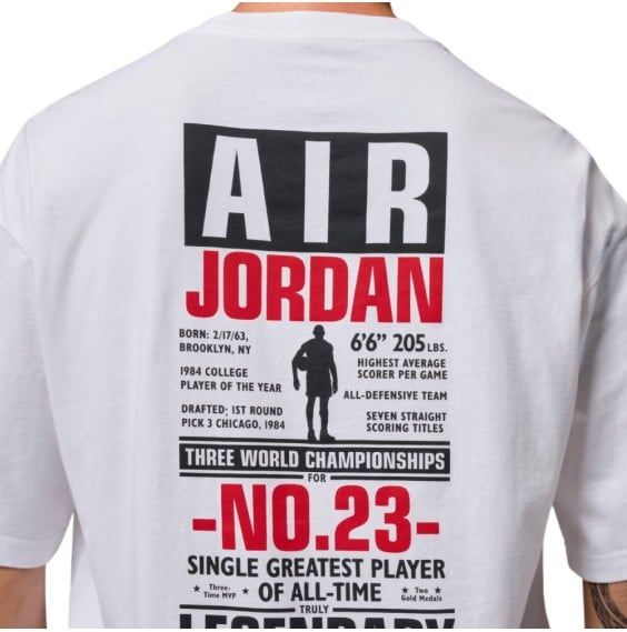 Buy Cotton T-shirt Jordan Flight White | 24Segons