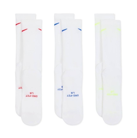Acheter Chaussettes Nike Everyday Elevated 3Pk White | 24Segons