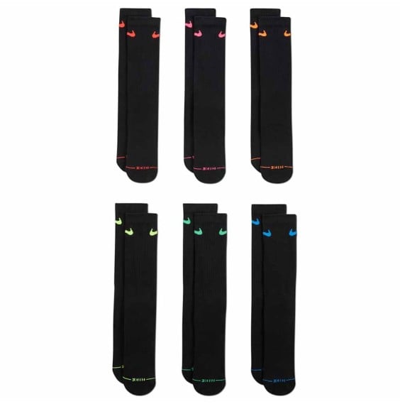 Comprar Calcetines Nike Everyday Elevated 6Pk Black | 24Segons