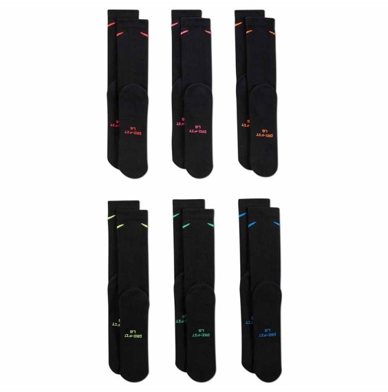 Comprar Mitjons Nike Everyday Elevated 6Pk Black | 24Segons