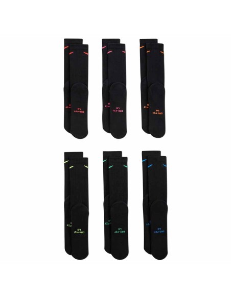 Comprar Mitjons Nike Everyday Elevated 6Pk Black | 24Segons