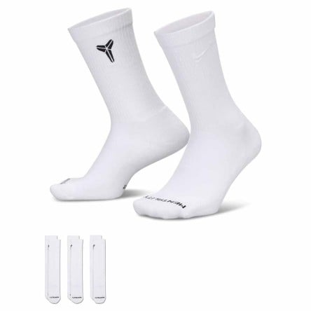 Comprar Calcetines Nike Everyday Elevated Kobe 3Pk White | 24Segons