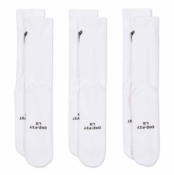 Buy Socks Nike Everyday Elevated Kobe 3Pk White | 24Segons