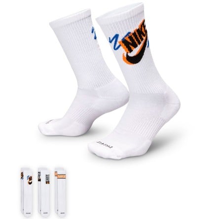 Acheter des chaussettes Nike Everyday Plus Multilogo Pk. 3 | 24Segons