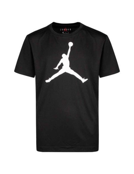 Acquista Jordan Maglietta Junior Jumpman Logo Dri-Fit Nero | 24Segons