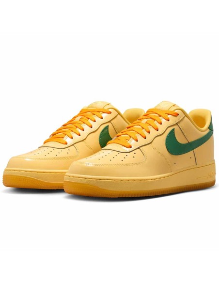 Buy Air Force 1 Sneakers Low QS Patent Leather Topaz Gold | 24Segons