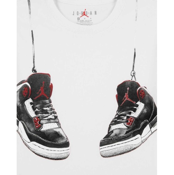 Buy the ' Jordan ' Junior T-shirt in AJ3 Shoe Strings White | 24Segons