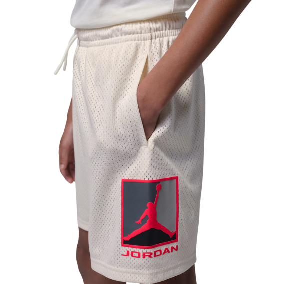 Buy Junior  Jordan Brooklyn Baseline Mesh Shorts Beige | 24Segons