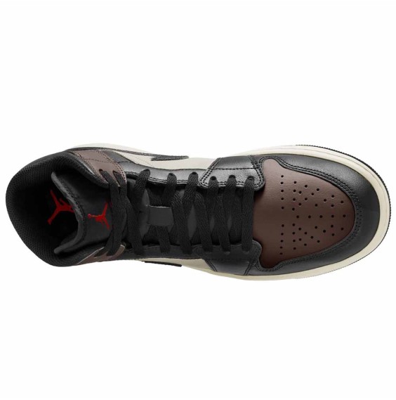 Buy Air Jordan.1 Mid Black Palomino trainers | 24Segons