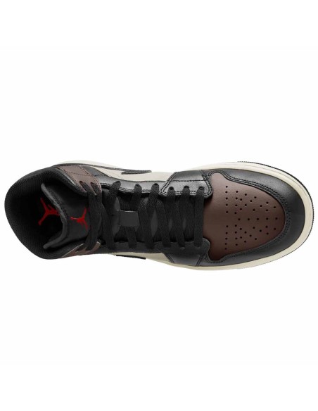 Acheter des baskets Air Jordan 1 Mid Black Palomino | 24Segons