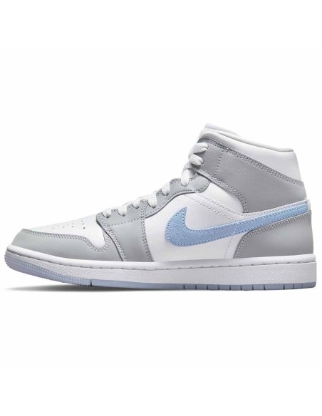 Acquista Scarpe Donna Air Jordan 1 Mid Wolf Grey | 24Segons