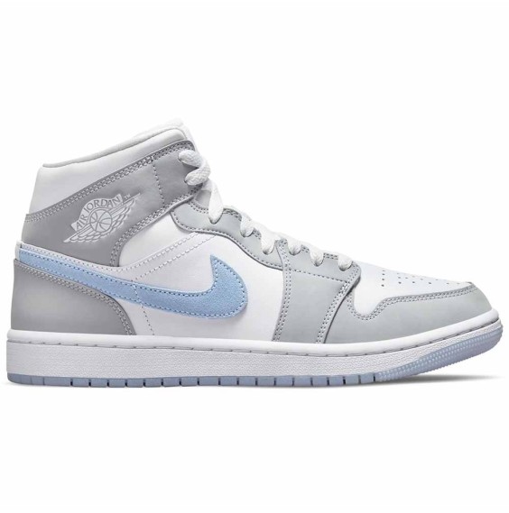 Acquista Scarpe Donna Air Jordan 1 Mid Wolf Grey | 24Segons