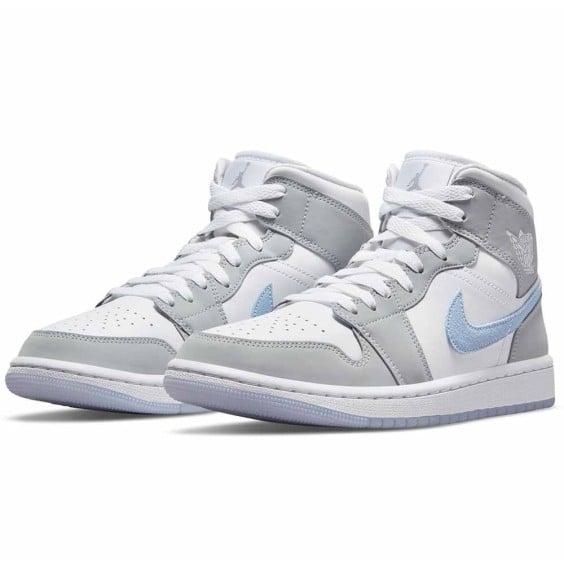 Compra Sabatilles de Dona Air Jordan 1 Mid Wolf Grey | 24Segons