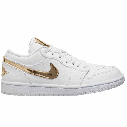 Acquista le sneakers Air Jordan 1 Low SE White Metallic Gold | 24Segons