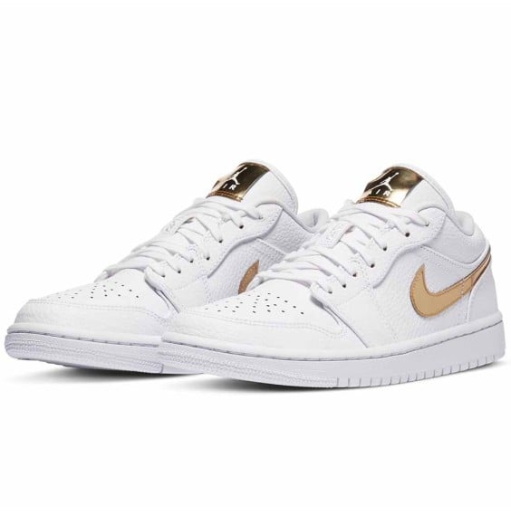 Comprar Zapatillas Air Jordan 1 Low SE White Metallic Gold | 24Segons
