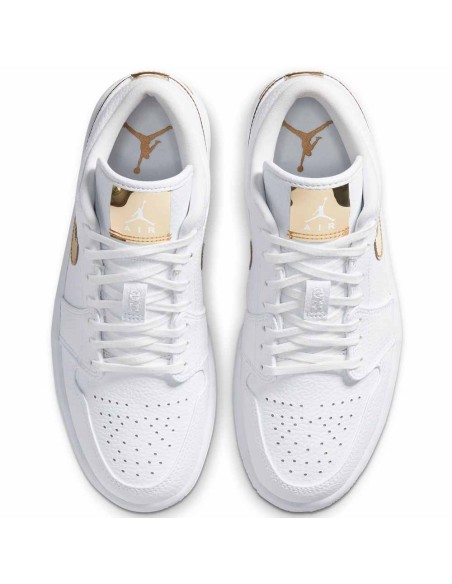 Comprar Zapatillas Air Jordan 1 Low SE White Metallic Gold | 24Segons