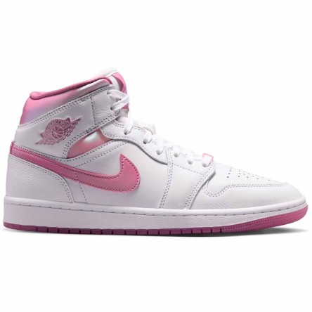 Comprar Zapatillas Air Jordan 1 Mid SE Women White/Pink | 24Segons