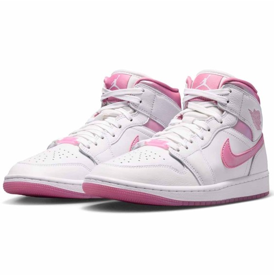 Acquista le scarpe Air Jordan 1 Mid SE Women White/Pink | 24Segons