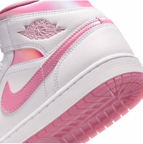 Comprar Zapatillas Air Jordan 1 Mid SE Women White/Pink | 24Segons