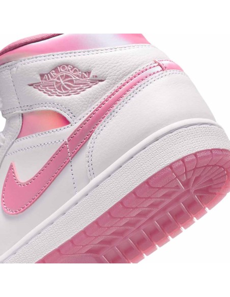 Acquista le scarpe Air Jordan 1 Mid SE Women White/Pink | 24Segons