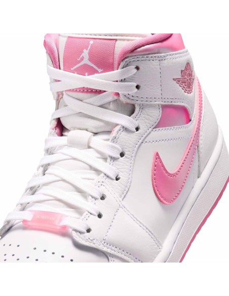 Acquista le scarpe Air Jordan 1 Mid SE Women White/Pink | 24Segons
