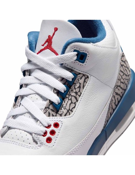 Buy Junior Air Jordan Retro OG 3 True Blue Sneakers | 24Segons
