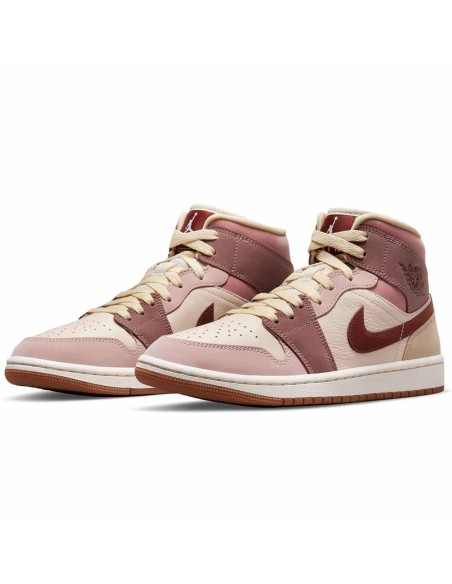 Comprar Sabatilles Dona Air Jordan 1 Mid SE Dark Pony Smoky Mauve | 24Segons