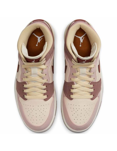 Comprar Sabatilles Dona Air Jordan 1 Mid SE Dark Pony Smoky Mauve | 24Segons